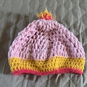 Handmade crochet baby winter hat